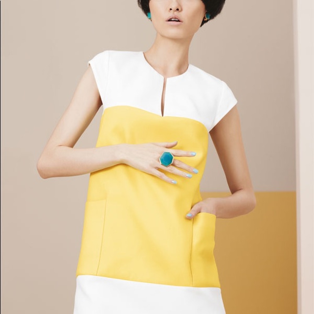Kate Spade Hana Mod Shift Dress ◻️🟨◻️